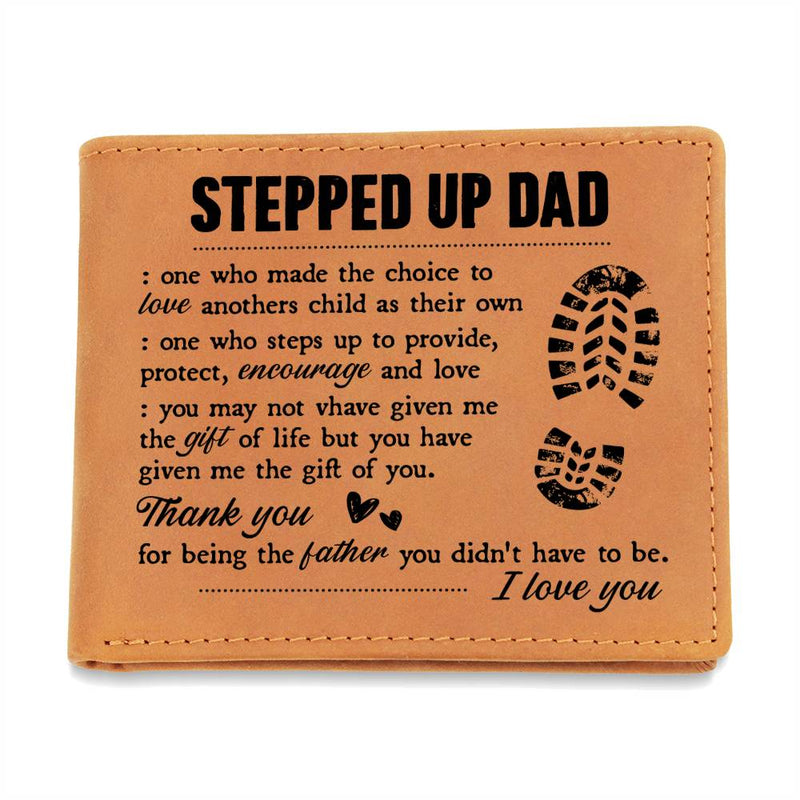 To My Stepdad Choice to Love – Leather Wallet