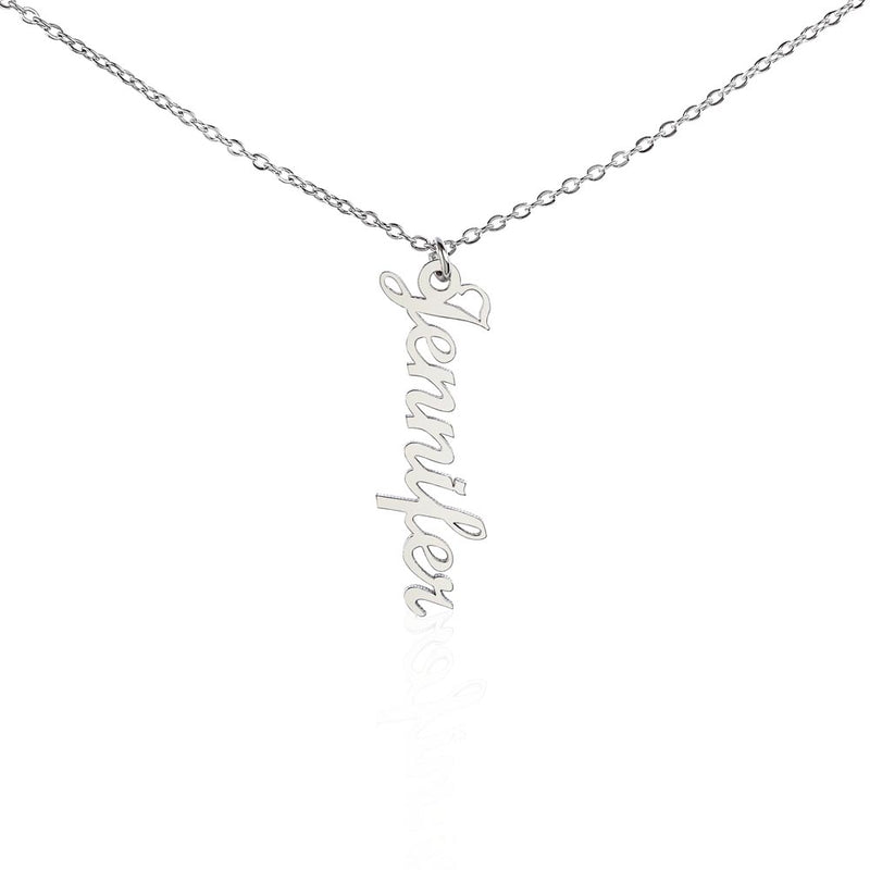 Custom Vertical Name Necklace