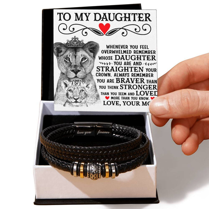 To My Daughter You are Braver – Bracelet